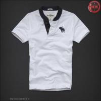 heren abercrombie and fitch henley tee korte t-shirt wit moose logo Prijs Laag 6l9xt937